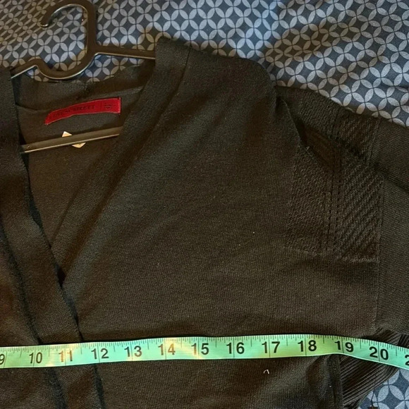 Love Scarlett Black knit longsleeve cardigan sweater Sz L - Picture 9 of 11